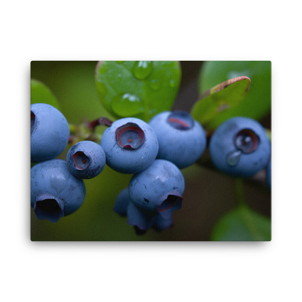 Sweet and Juicy Blueberries canvas - Posterfy.AI
