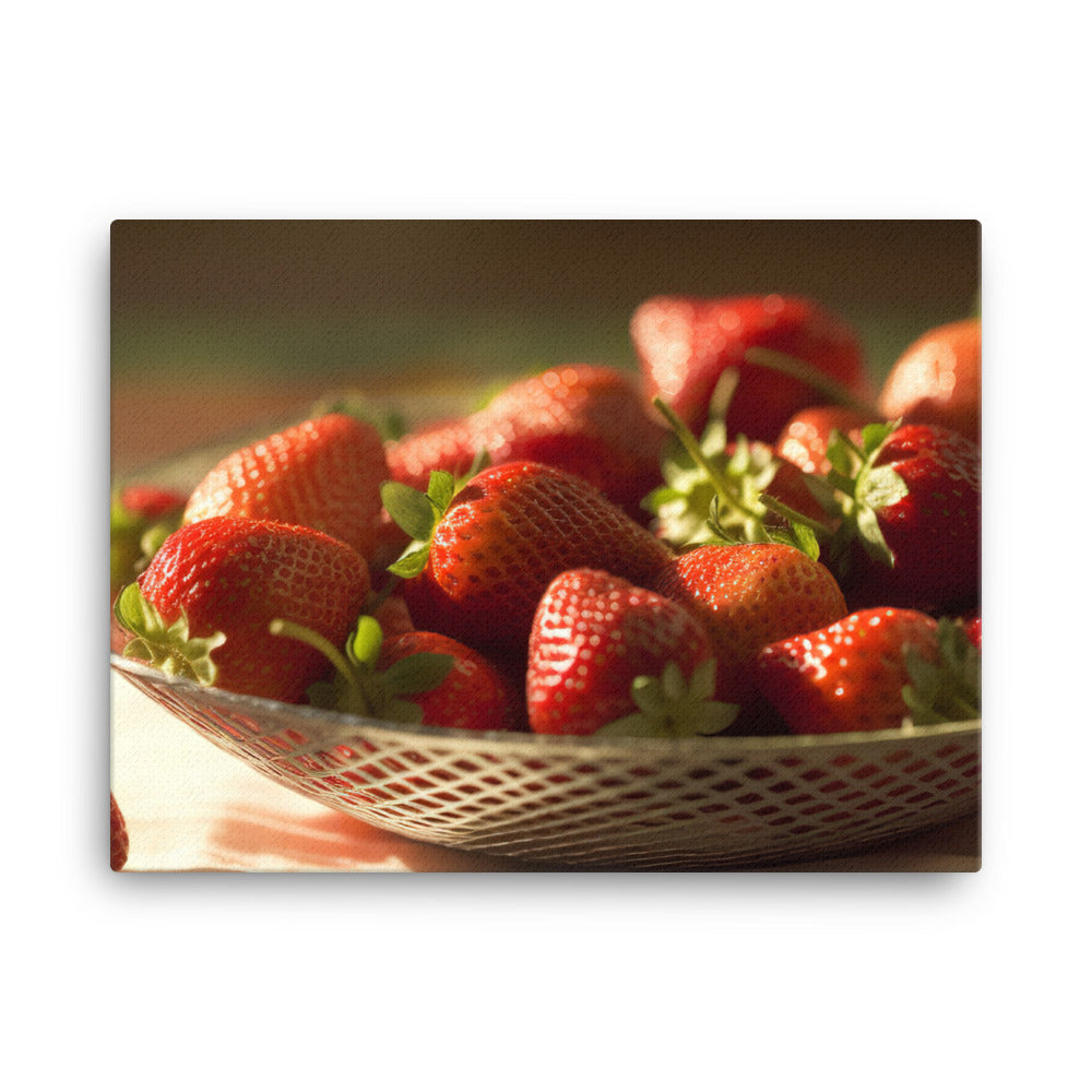 Strawberry canvas - Posterfy.AI