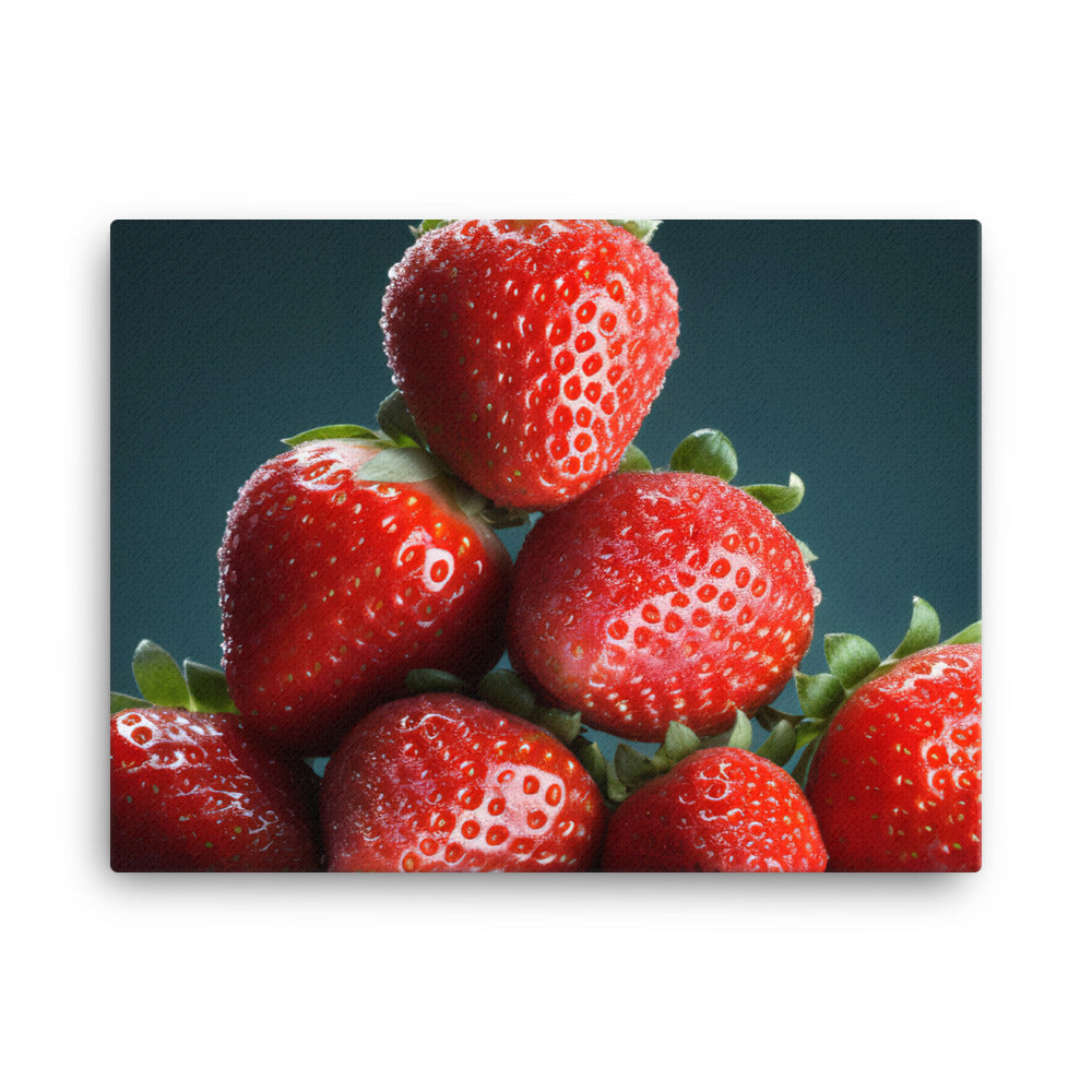 Succulent Strawberry Stack canvas - Posterfy.AI