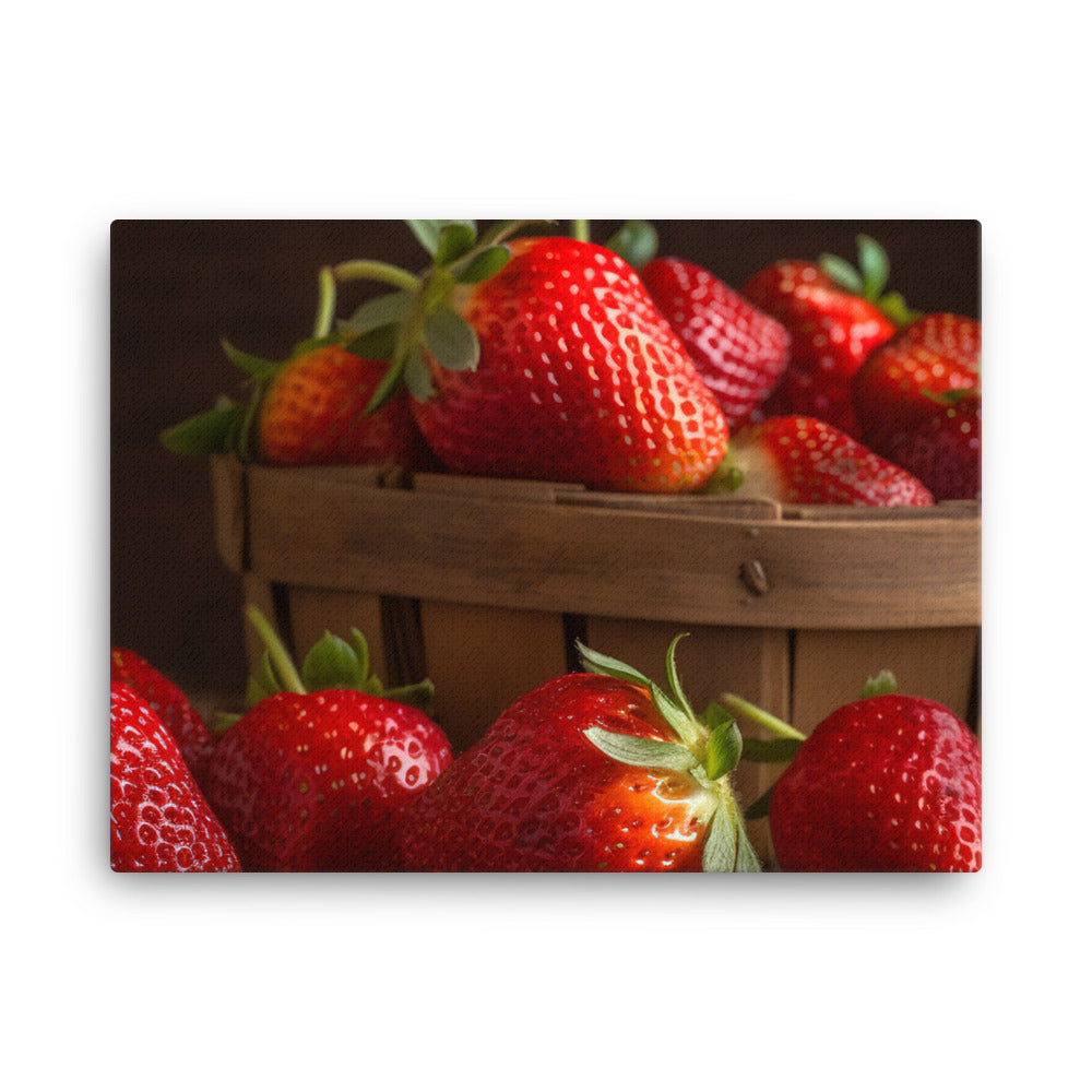 Strawberry canvas - Posterfy.AI