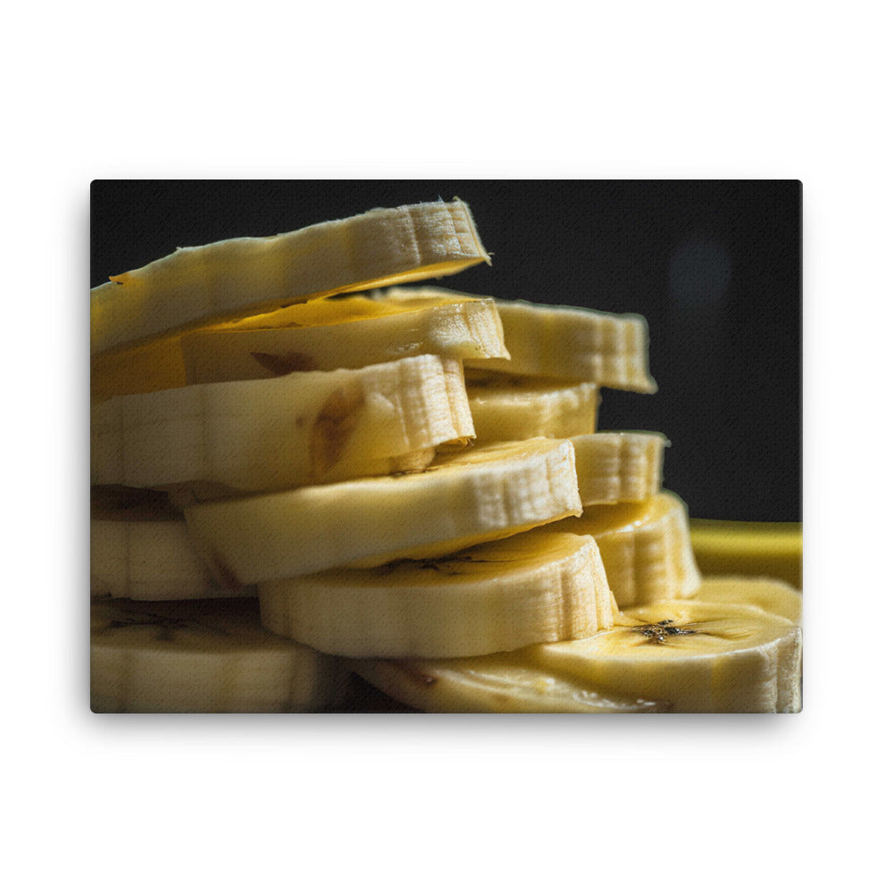 The Beauty of Banana Slices canvas - Posterfy.AI