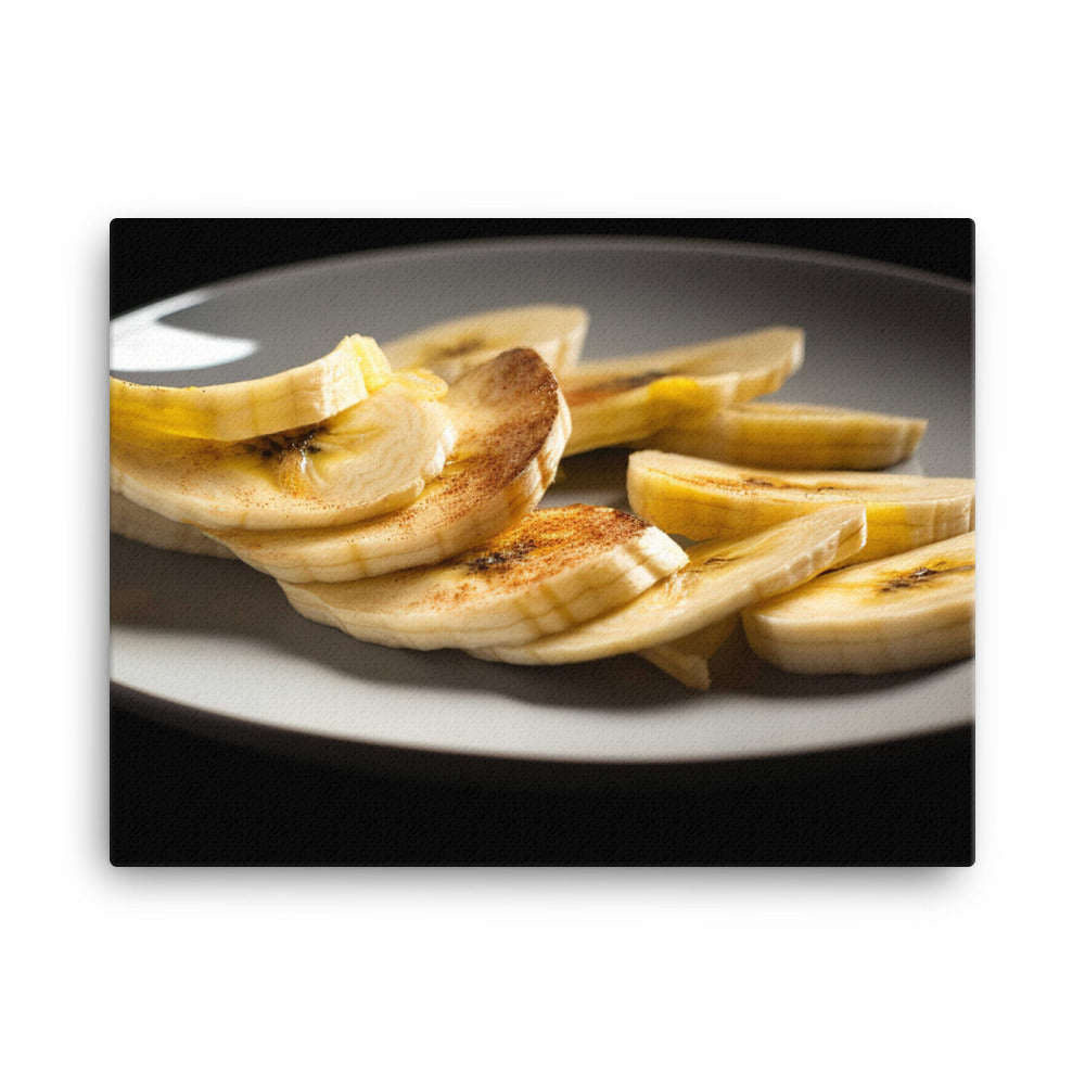 The Beauty of Banana Slices canvas - Posterfy.AI