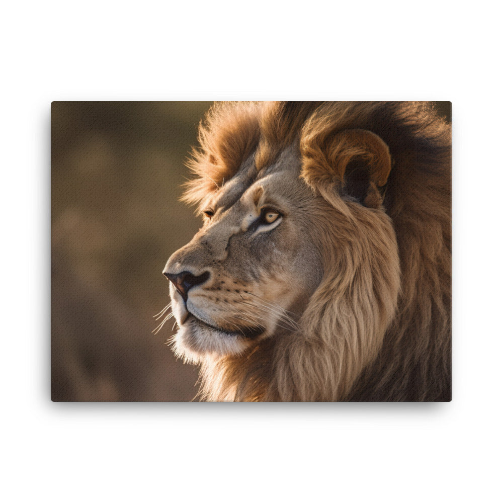 Majestic Lion King canvas - Posterfy.AI