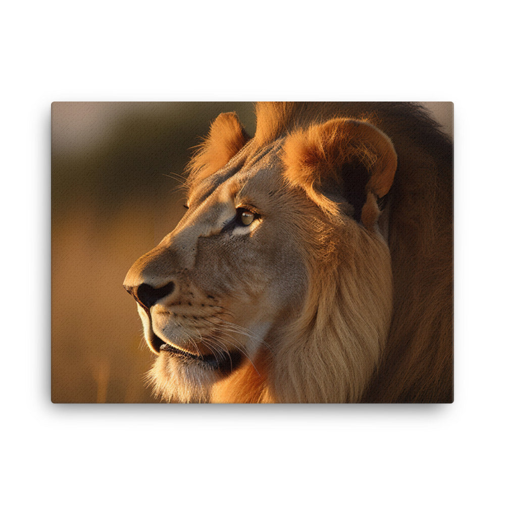 Majestic Lion King canvas - Posterfy.AI