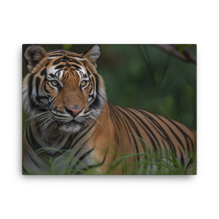 Majestic Bengal Tiger in the Wild canvas - Posterfy.AI