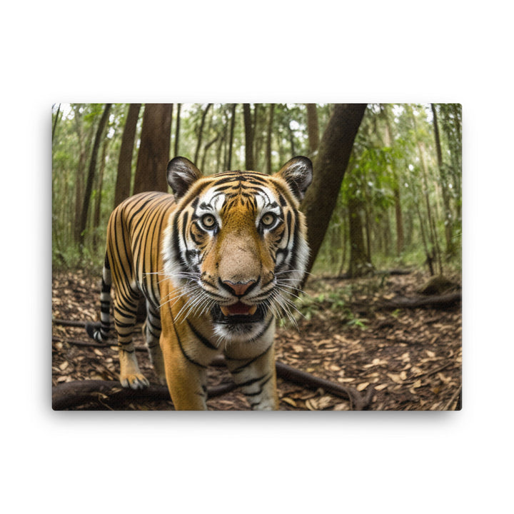 Bengal Tiger Roaming in the Forest canvas - Posterfy.AI