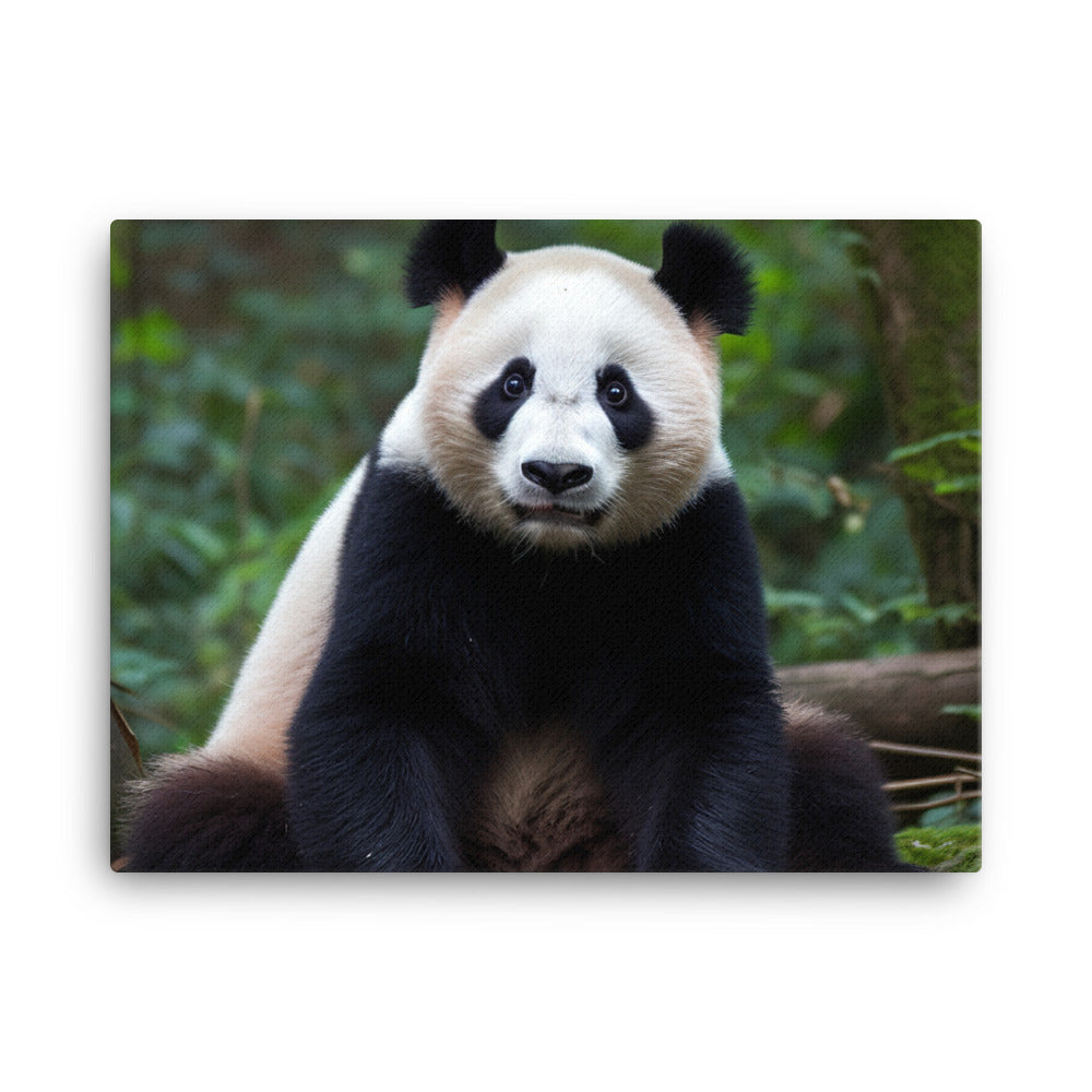 Panda Bear Posing for the Camera canvas - Posterfy.AI