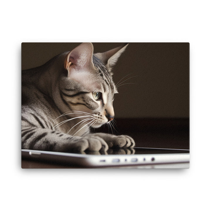 Adorable Egyptian Mau canvas - Posterfy.AI