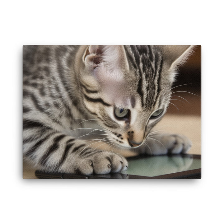 Adorable Egyptian Mau canvas - Posterfy.AI