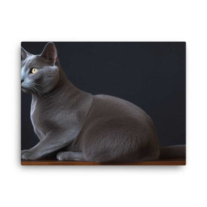 Russian Blue Elegance canvas - Posterfy.AI