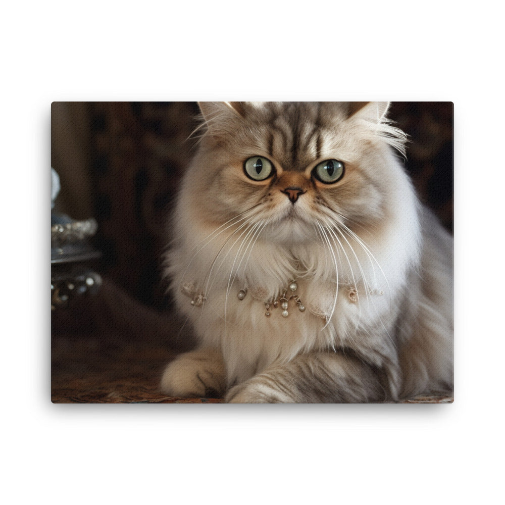 Elegant Persian Queen canvas - Posterfy.AI