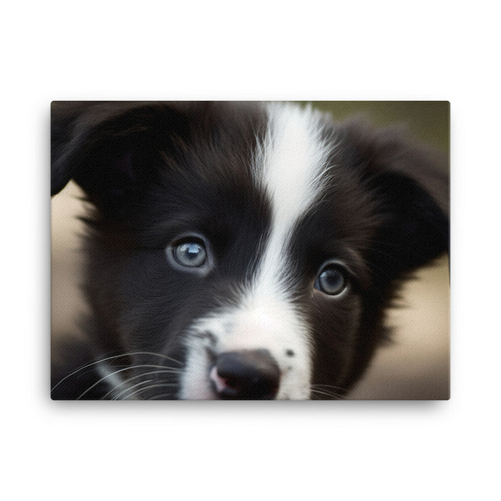 Adorable Border Collie Puppy canvas - Posterfy.AI