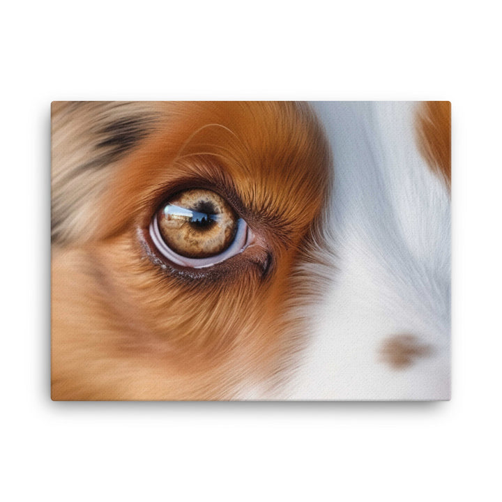 Inquisitive and intelligent: Australian Shepherd canvas - Posterfy.AI