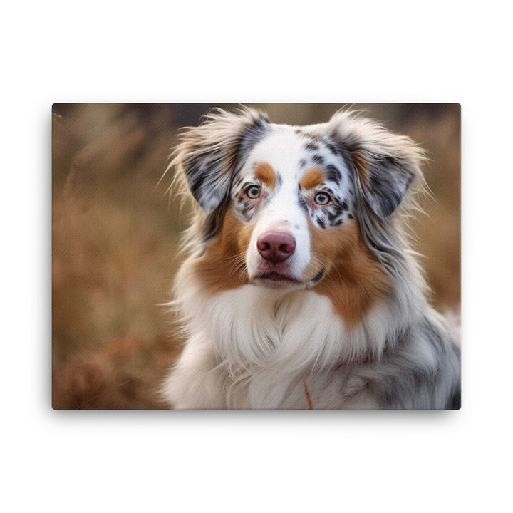 Graceful and loyal: Australian Shepherd canvas - Posterfy.AI