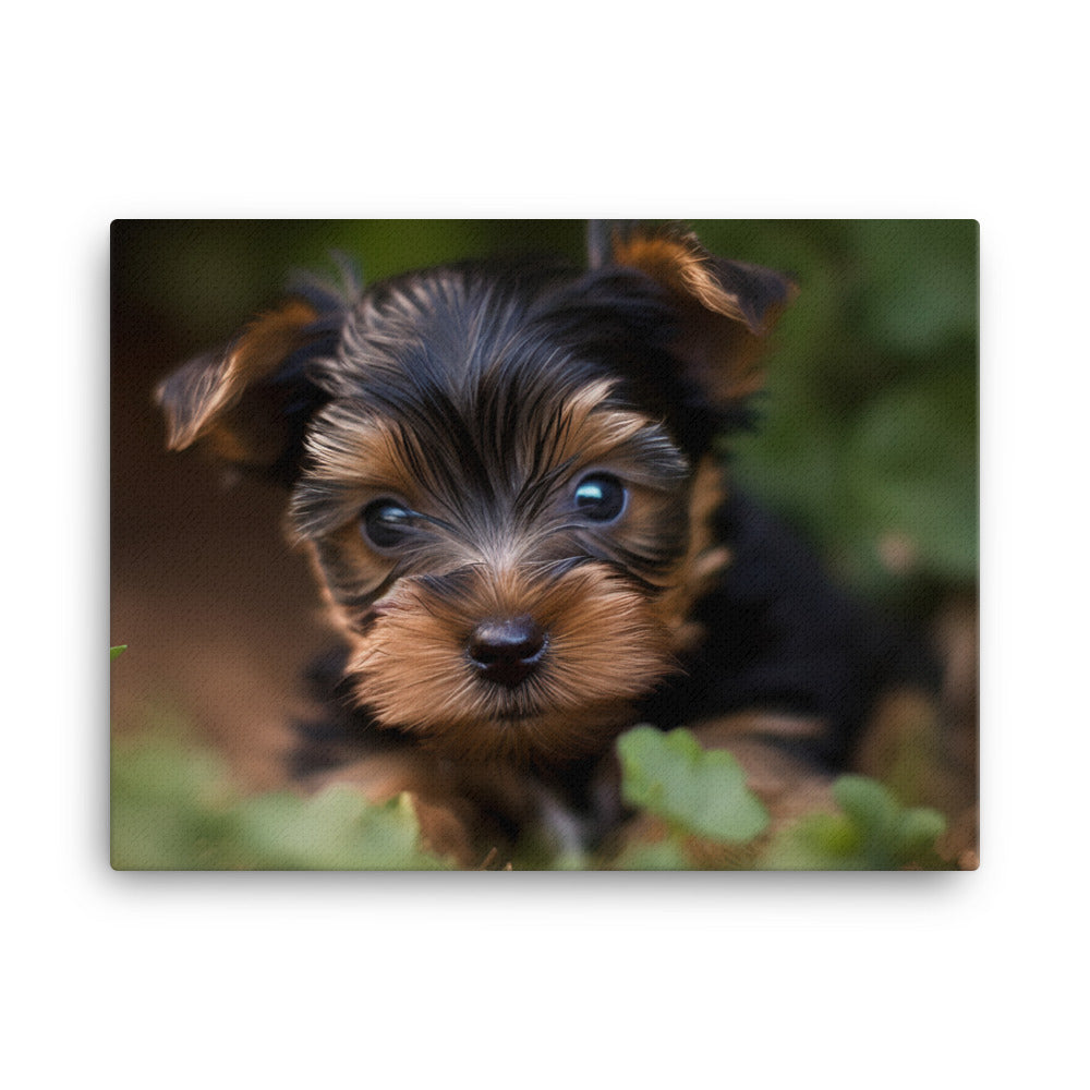 Yorkshire Terrier Pup canvas - Posterfy.AI