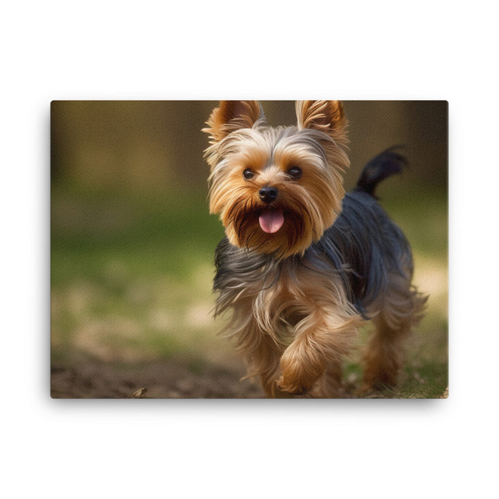 Yorkshire Terrier on the Go canvas - Posterfy.AI