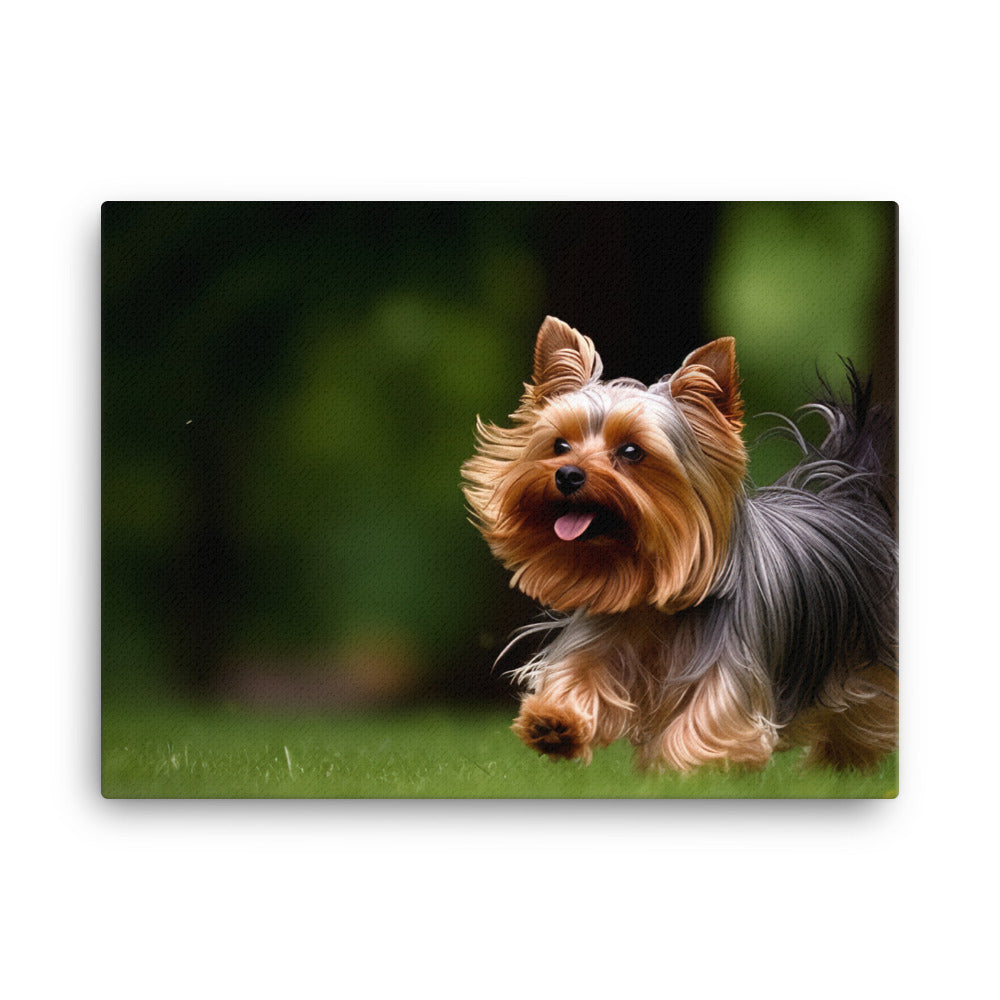 Yorkshire Terrier on the Go canvas - Posterfy.AI