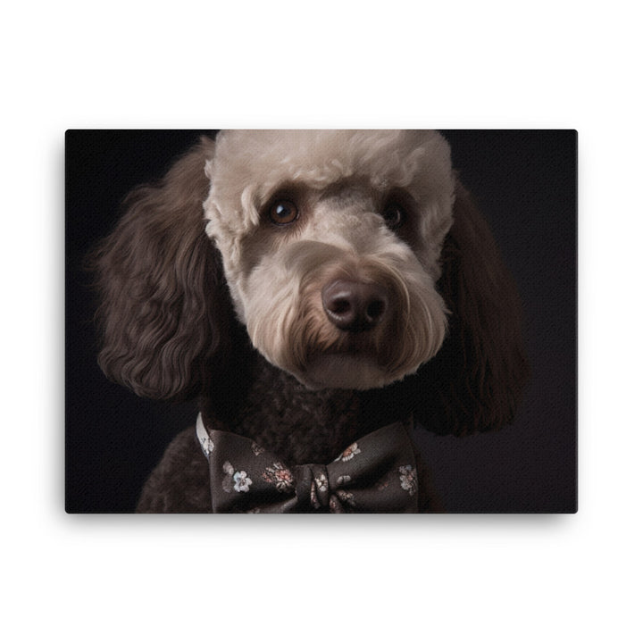 Poodle in a Bowtie canvas - Posterfy.AI