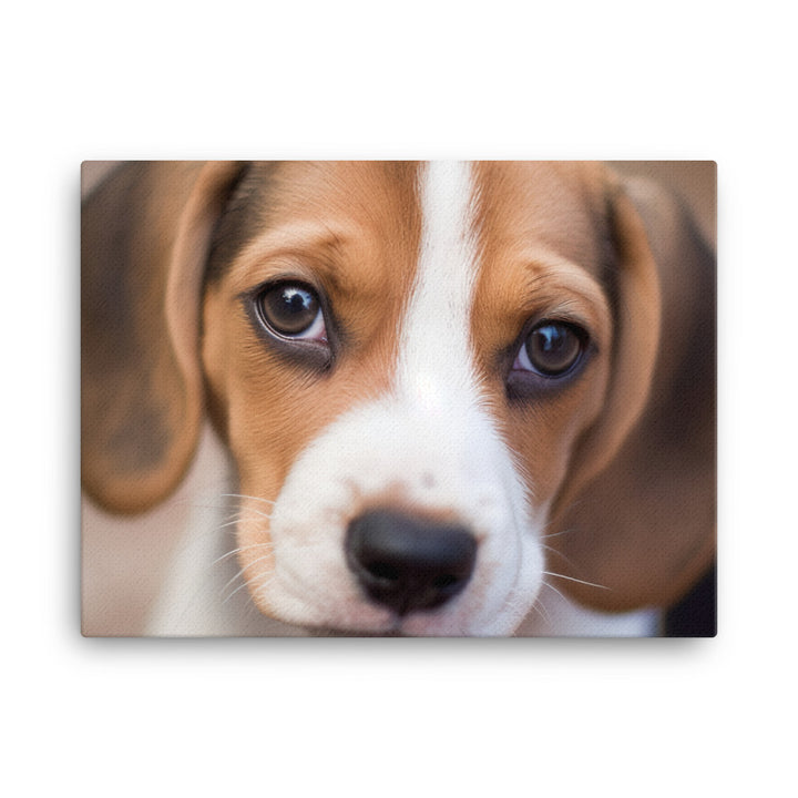 Adorable Beagle posing for the camera canvas - Posterfy.AI