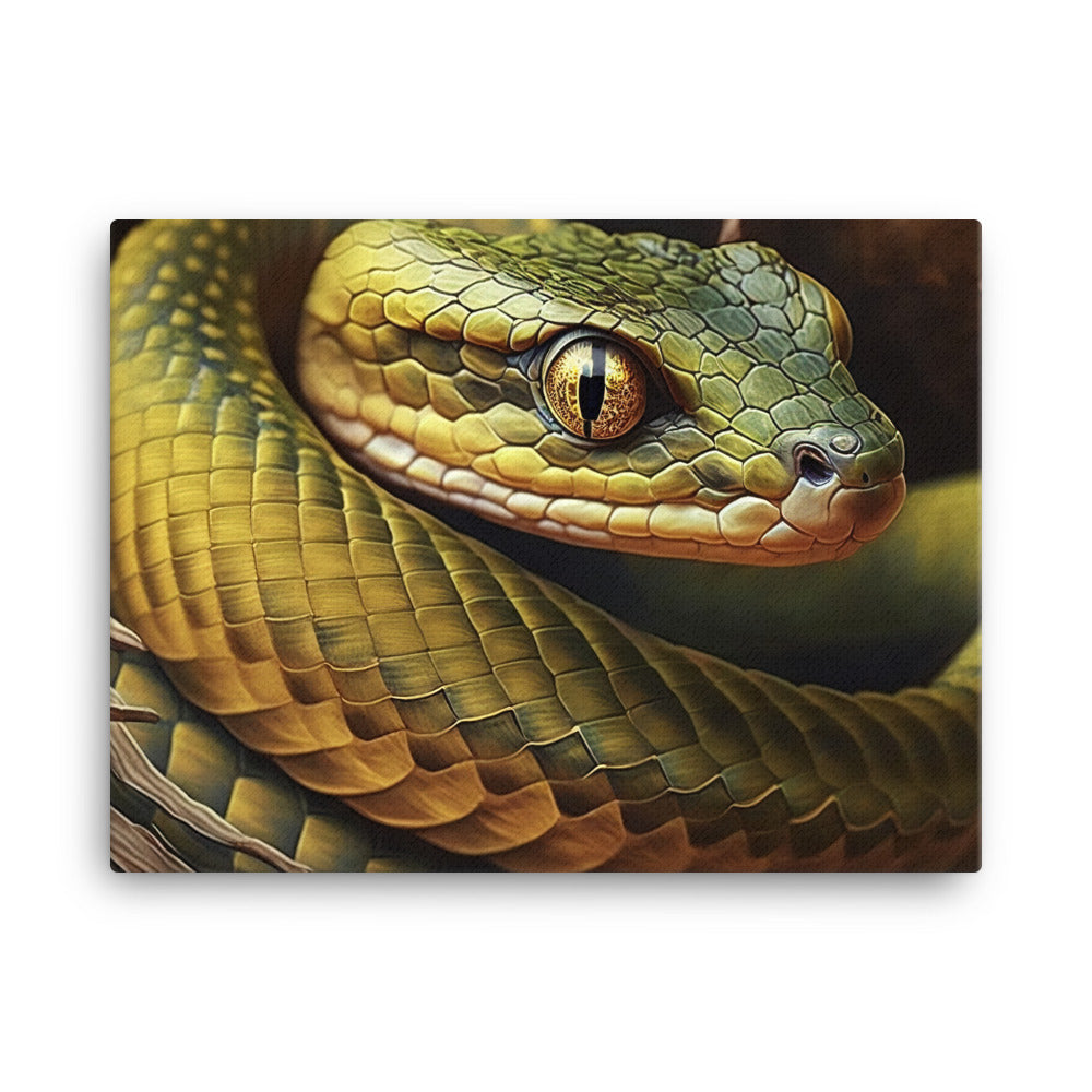 Snake oil painting canvas - Posterfy.AI