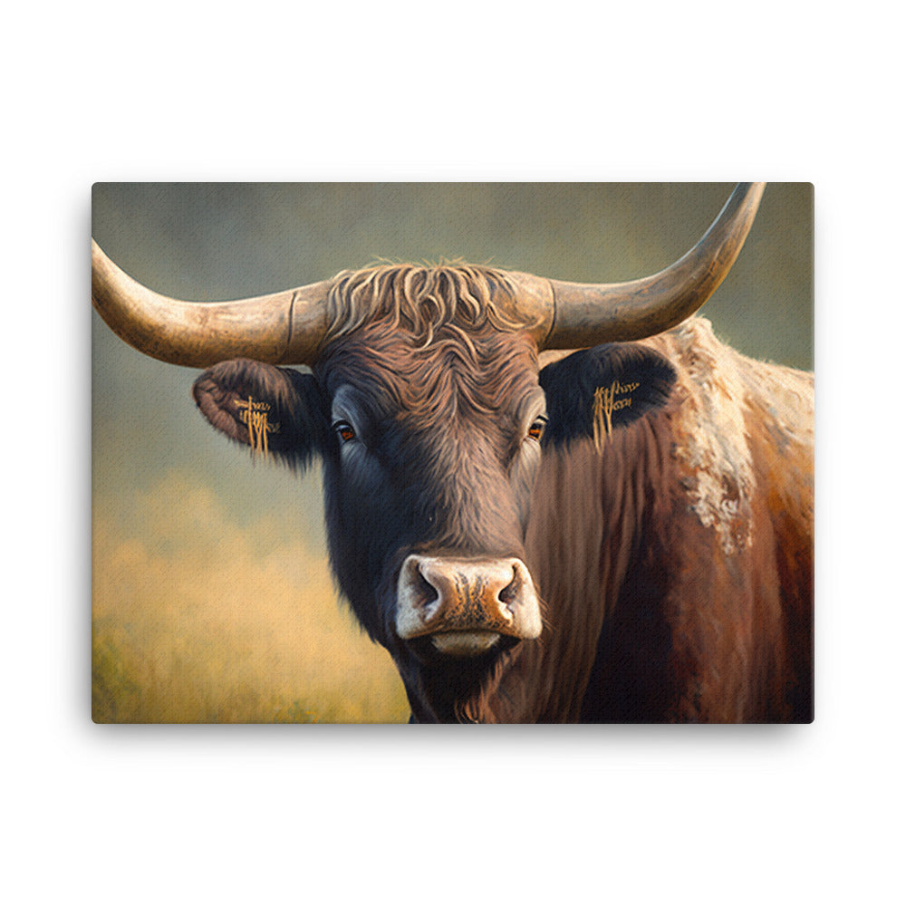 Ox oil painting canvas - Posterfy.AI