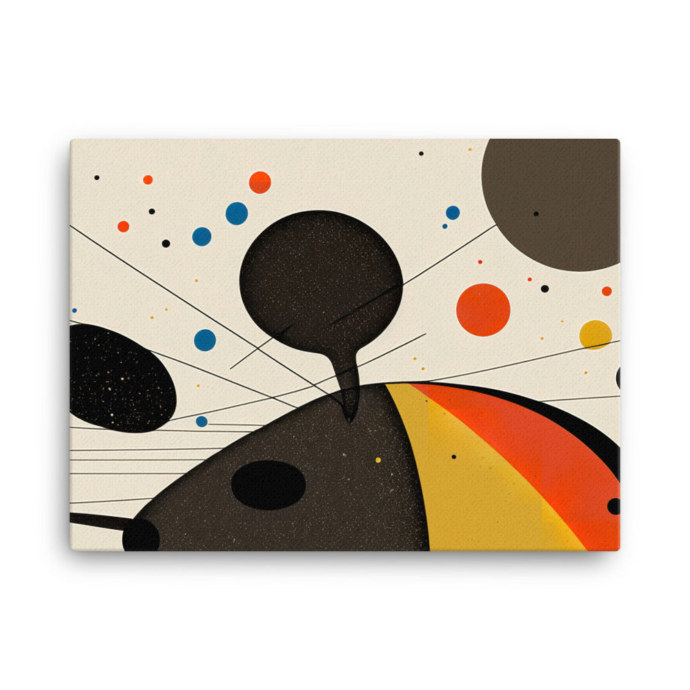 Mouse in abstract simple style canvas - Posterfy.AI