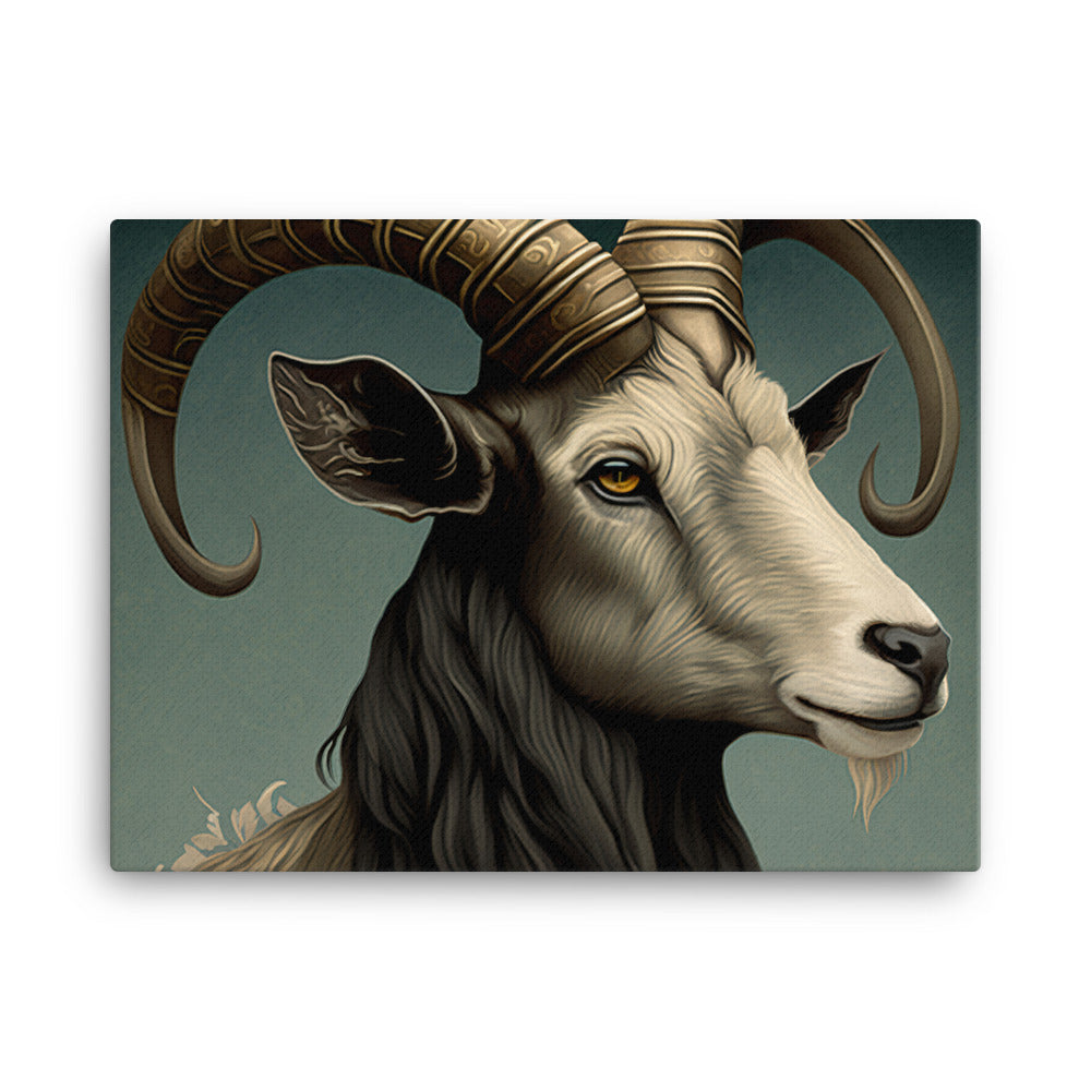 Goat in art deco canvas - Posterfy.AI