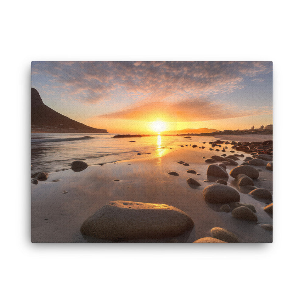 Sunrise Over Cape Towns Beaches canvas - Posterfy.AI