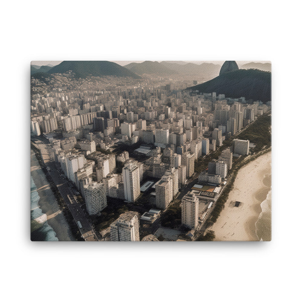 Aerial View of Rio canvas - Posterfy.AI