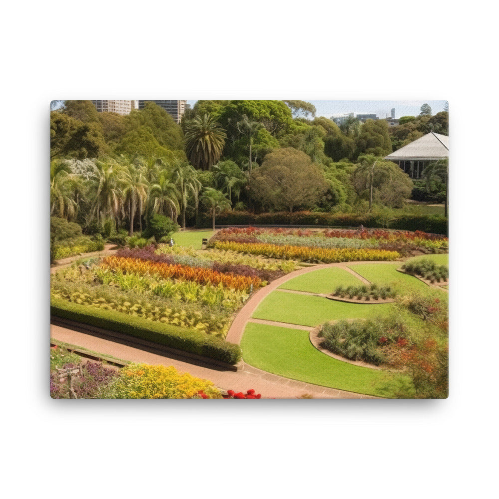 Royal Botanic Garden canvas - Posterfy.AI