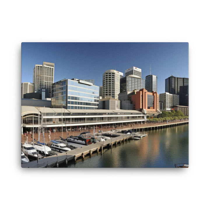 Darling Harbour canvas - Posterfy.AI