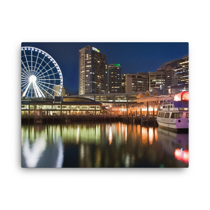 Darling Harbour canvas - Posterfy.AI