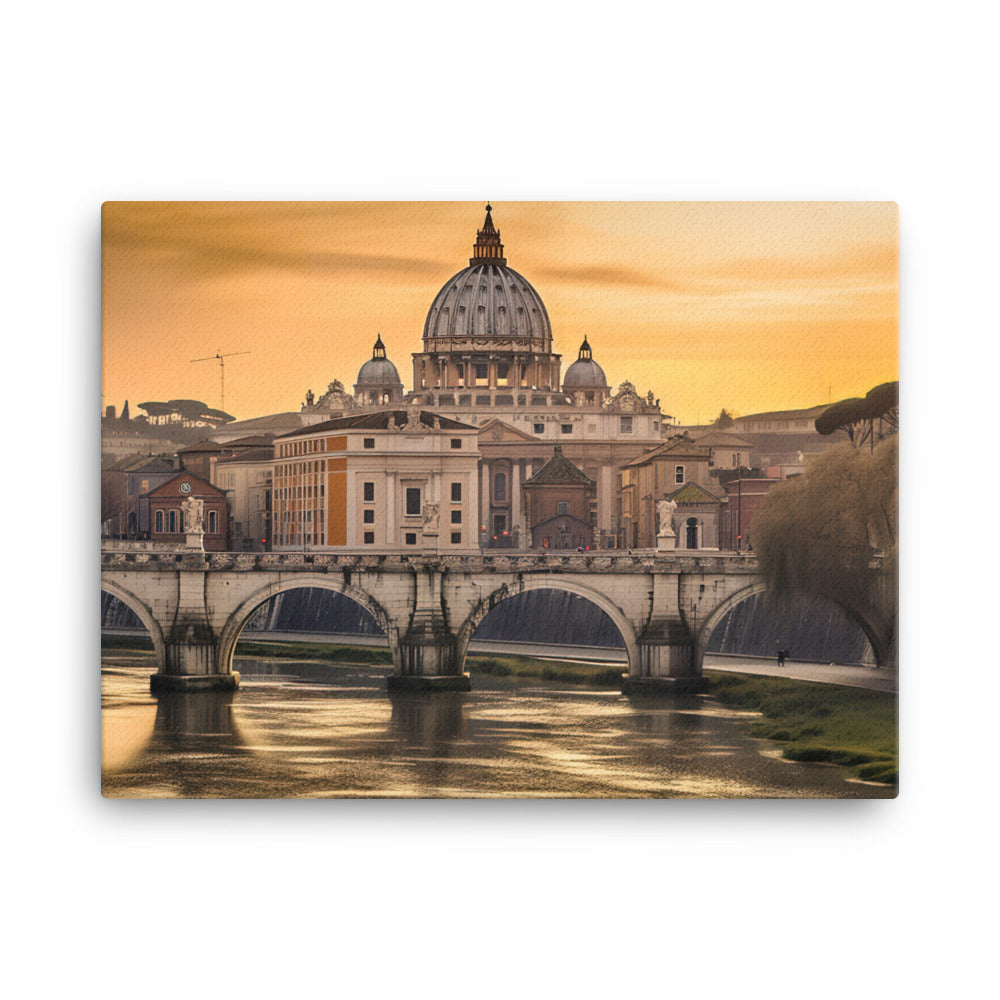 The Charm of Rome canvas - Posterfy.AI