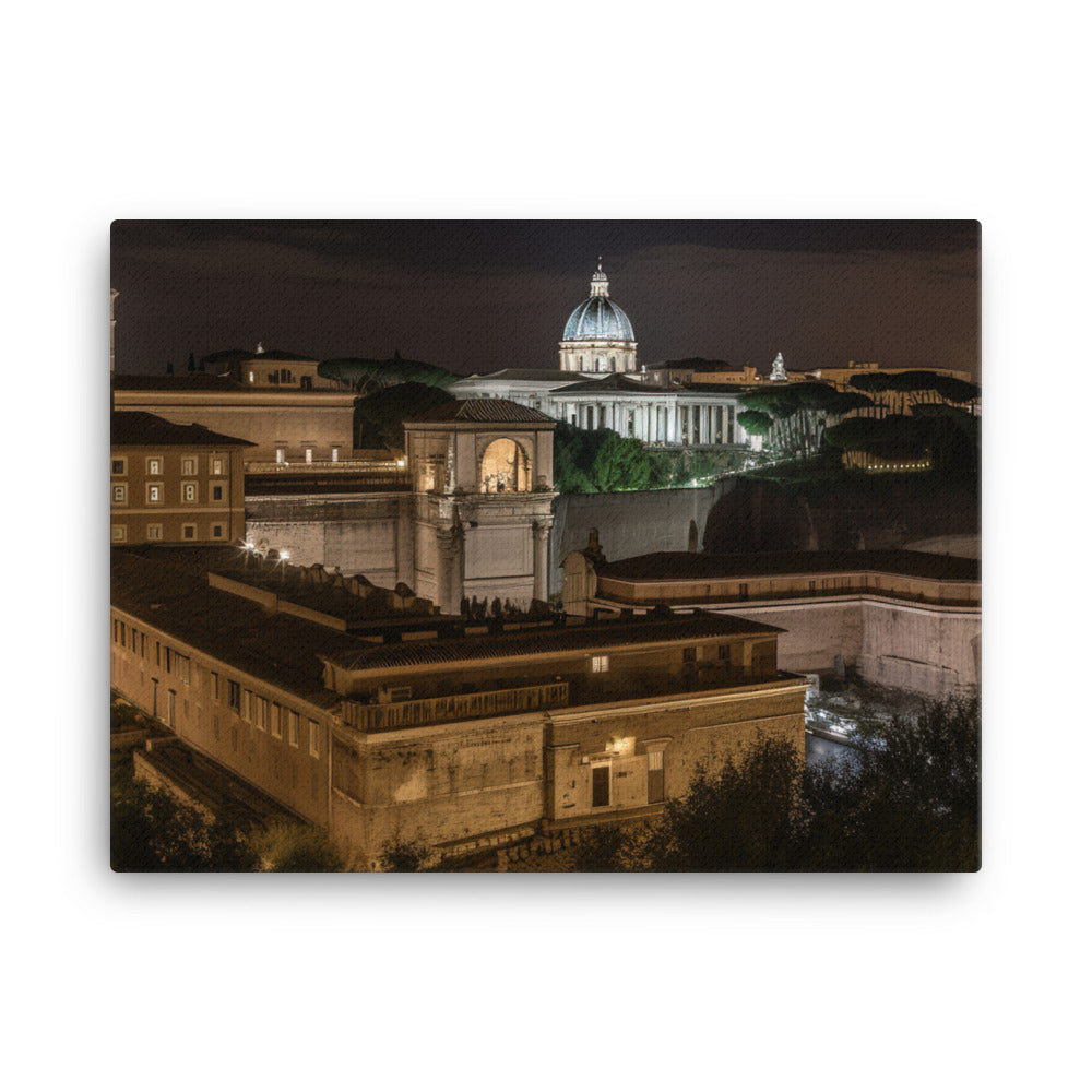 Rome by Night canvas - Posterfy.AI