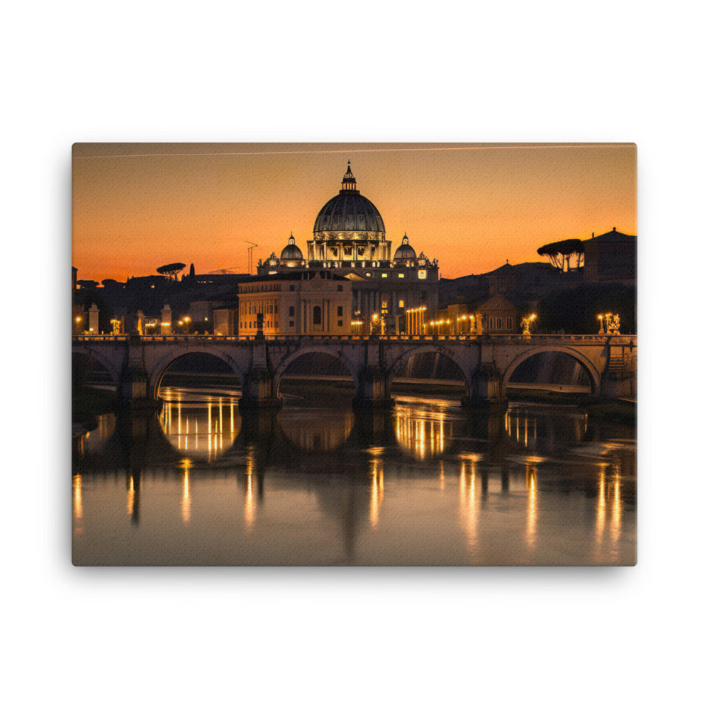 Romantic Rome canvas - Posterfy.AI