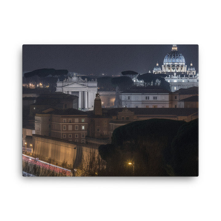 Rome at Night canvas - Posterfy.AI