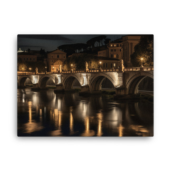 Rome at Night canvas - Posterfy.AI