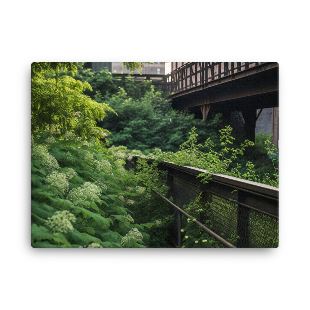 The Beauty of New Yorks Urban Nature canvas - Posterfy.AI