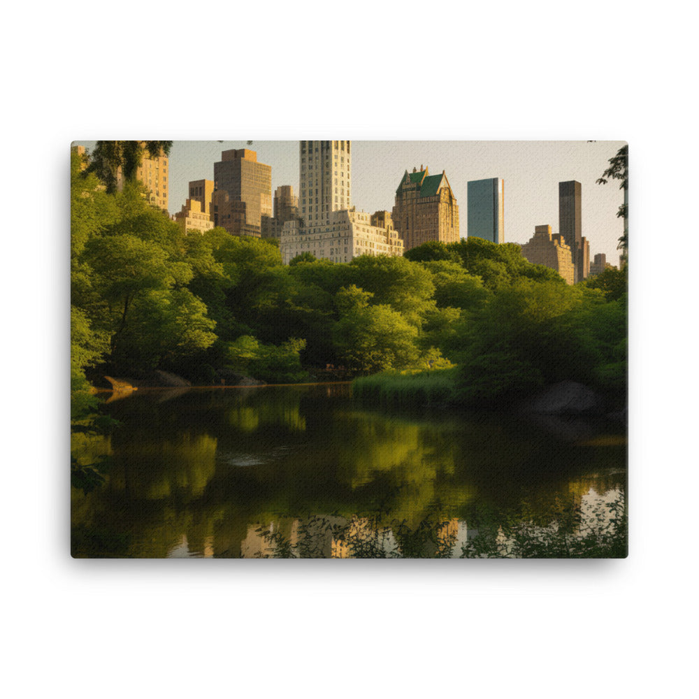 Central Park - A serene oasis in the heart of the city canvas - Posterfy.AI