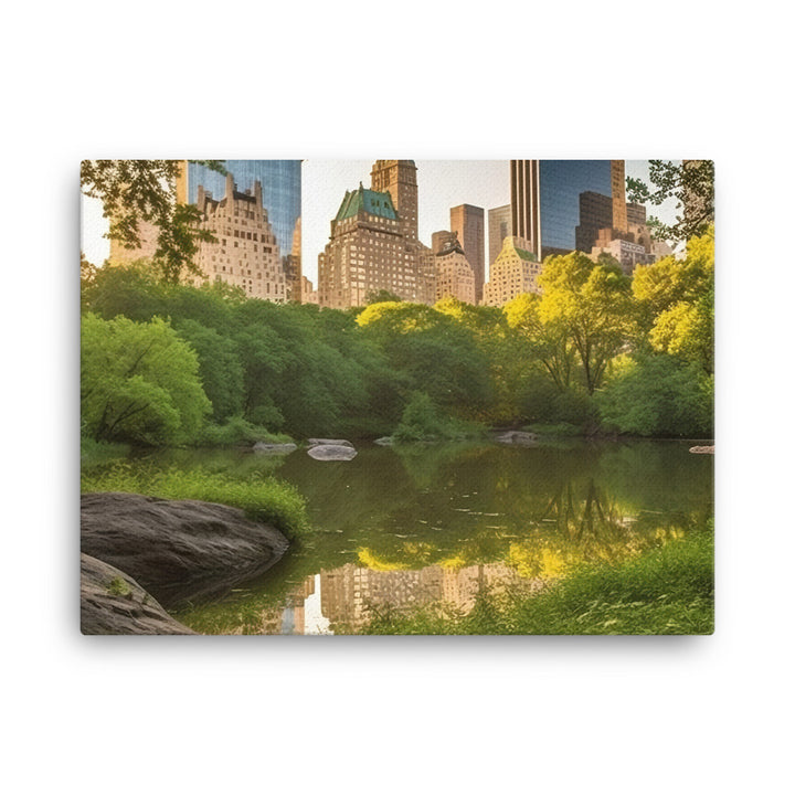 Central Park - A serene oasis in the heart of the city canvas - Posterfy.AI