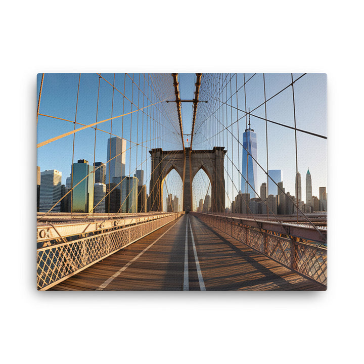 Brooklyn Bridge - A marvel of engineering and design canvas - Posterfy.AI