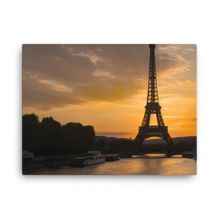 The Eiffel Tower at Sunset canvas - Posterfy.AI