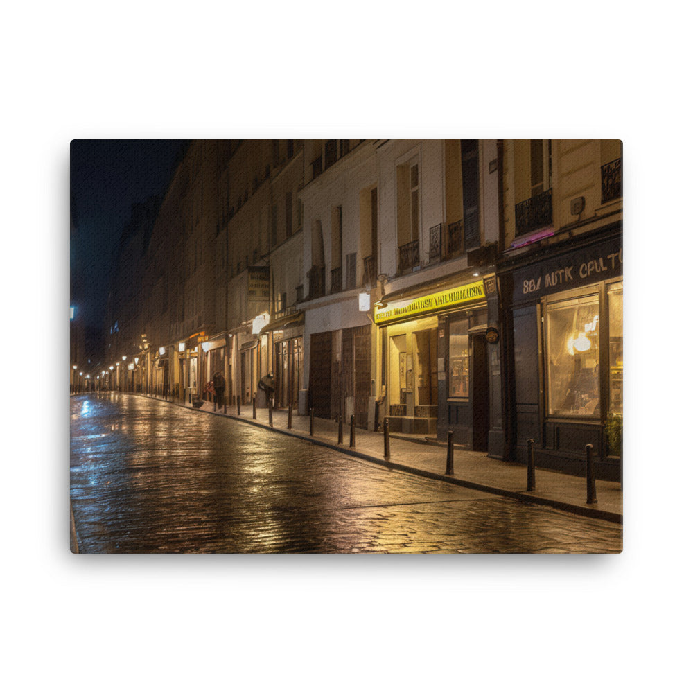 Paris by Night canvas - Posterfy.AI