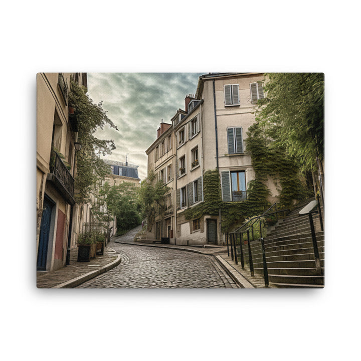 Charming Streets of Montmartre canvas - Posterfy.AI