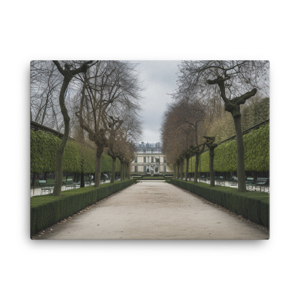 Exploring the Beauty of Parisian Gardens canvas - Posterfy.AI