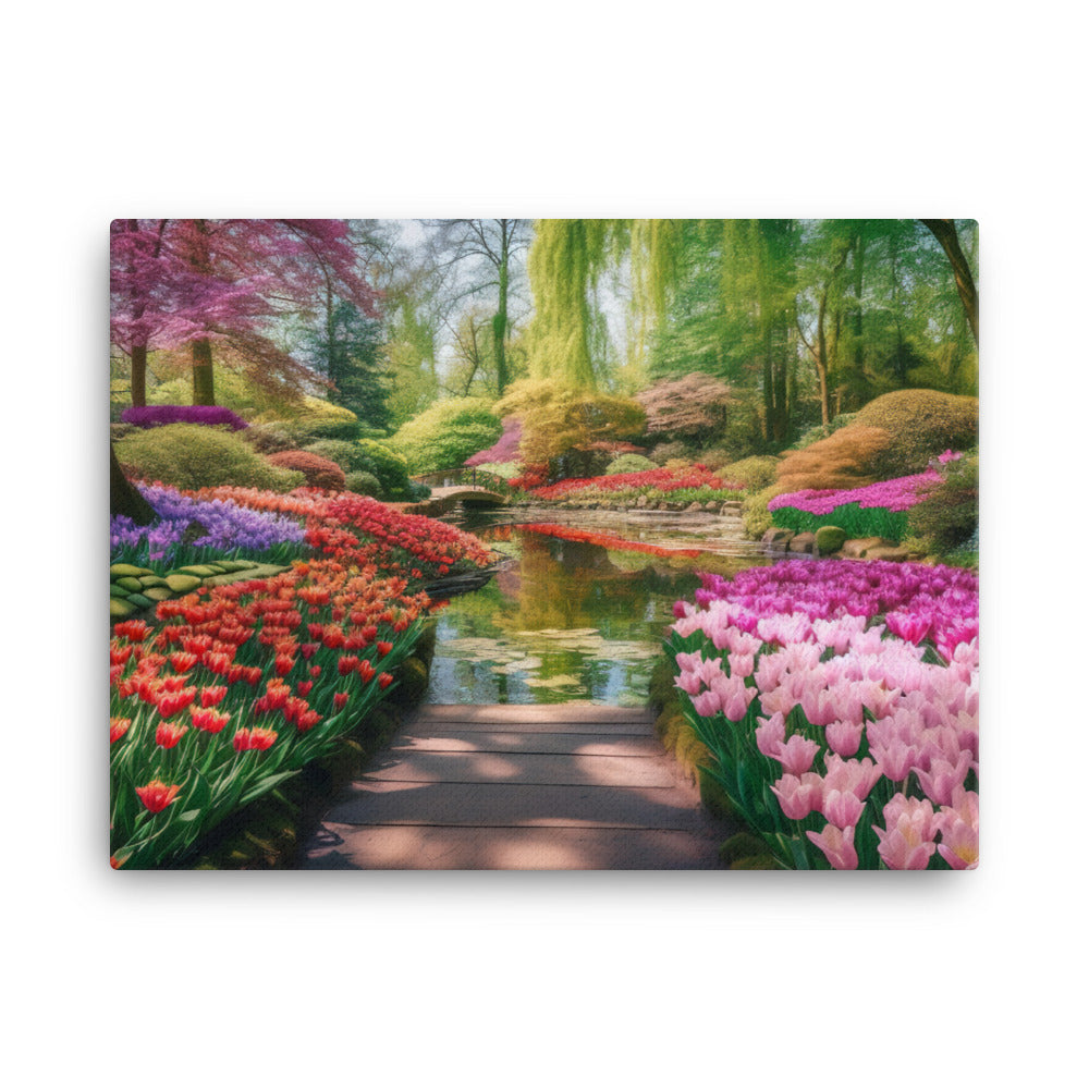 The Colorful Gardens canvas - Posterfy.AI