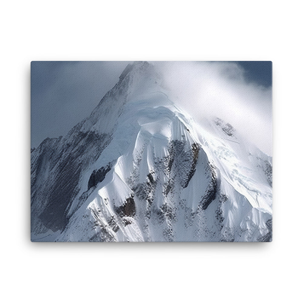 Snowy Mountain Peak canvas - Posterfy.AI