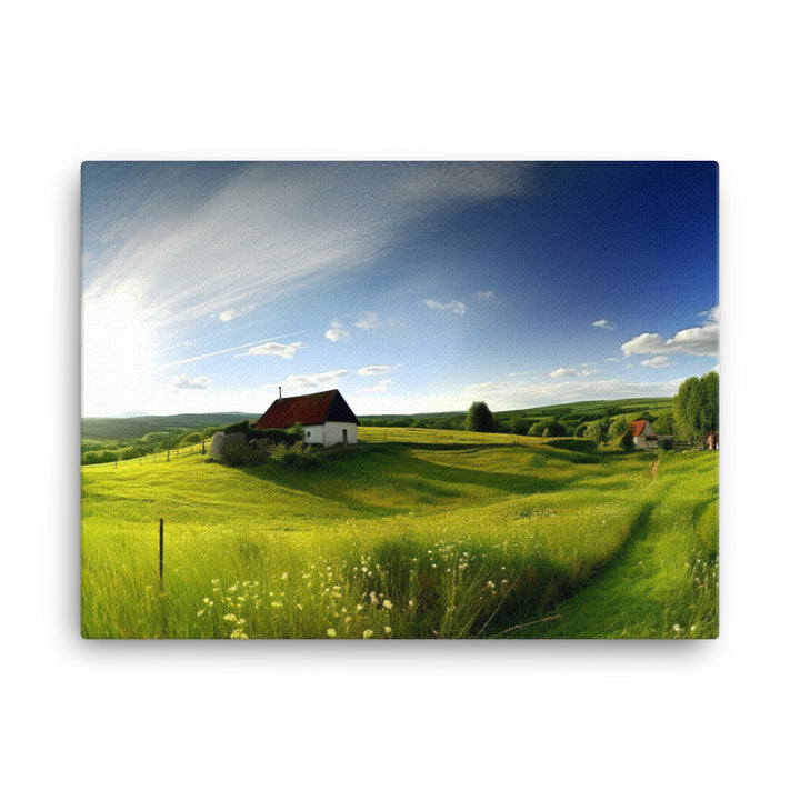 Picturesque European Countryside canvas - Posterfy.AI