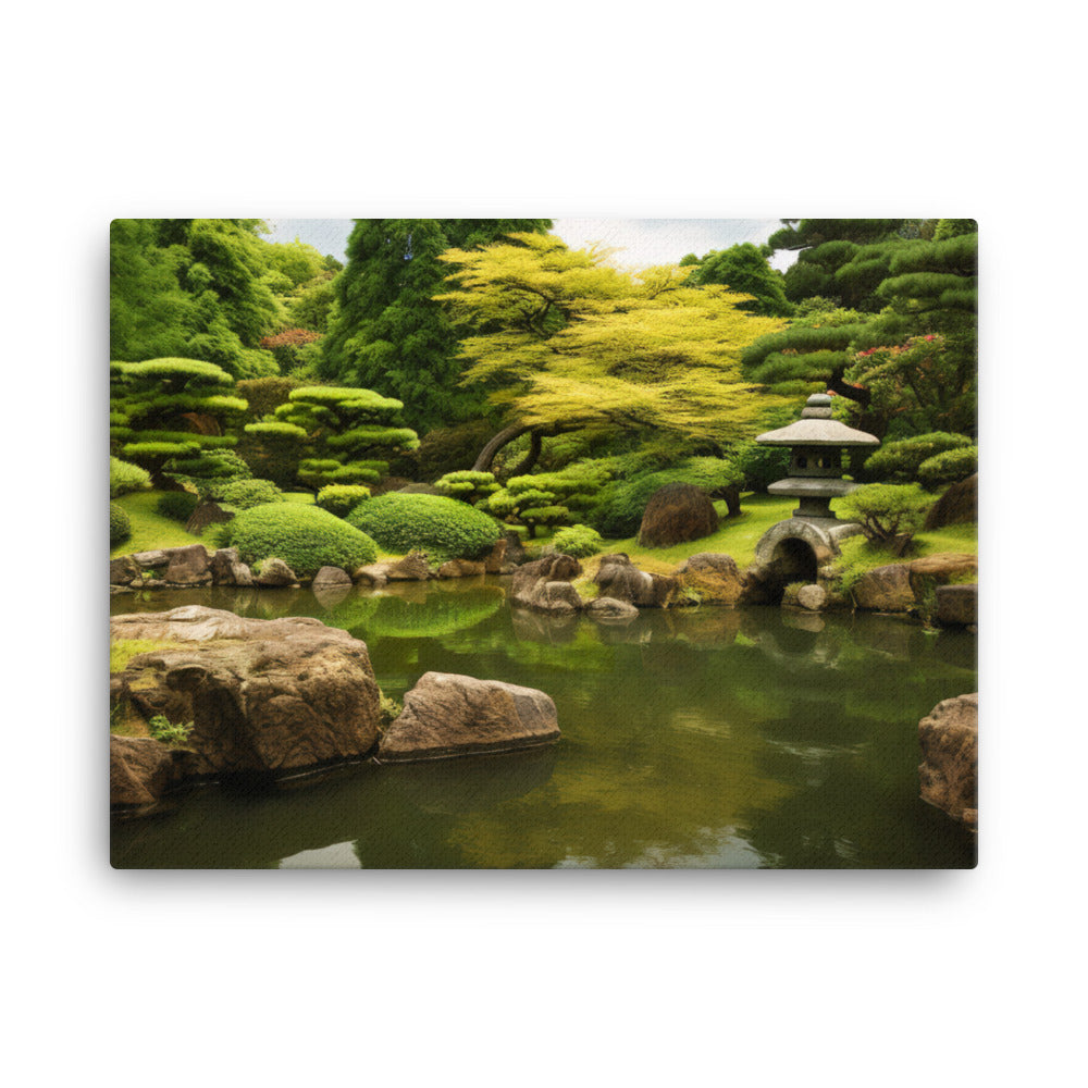 Enchanting Japanese Gardens canvas - Posterfy.AI