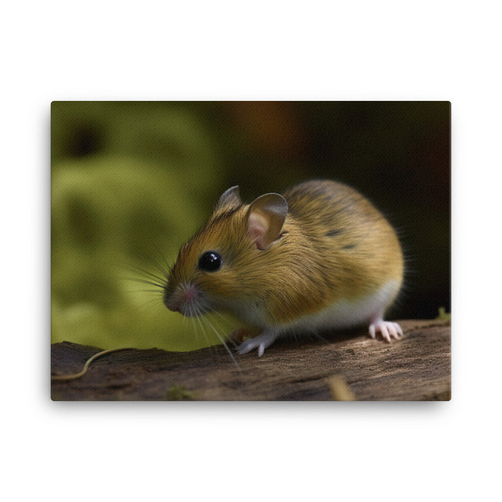 Woodland Jumping Mouse in its Natural Habitat canvas - Posterfy.AI